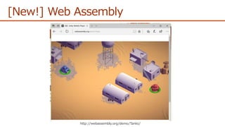 [New!] Web Assembly
http://webassembly.org/demo/Tanks/
 