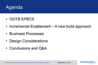 EPBCS - A New Approach to Planning Implementations | PDF