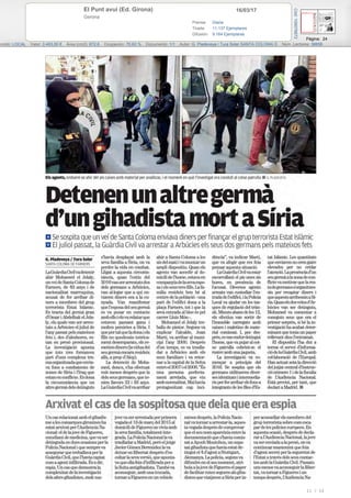 16/03/17El Punt avui (Ed. Girona)
Gerona
Prensa: Diaria
Tirada: 11.137 Ejemplares
Difusión: 9.164 Ejemplares
Página: 24
ección: LOCAL Valor: 3.463,00 € Área (cm2): 672,6 Ocupación: 70,63 % Documento: 1/1 Autor: G. Pladeveya / Tura Soler SANTA COLOMA D Núm. Lectores: 36656
Cód:109076672
11 / 12
 