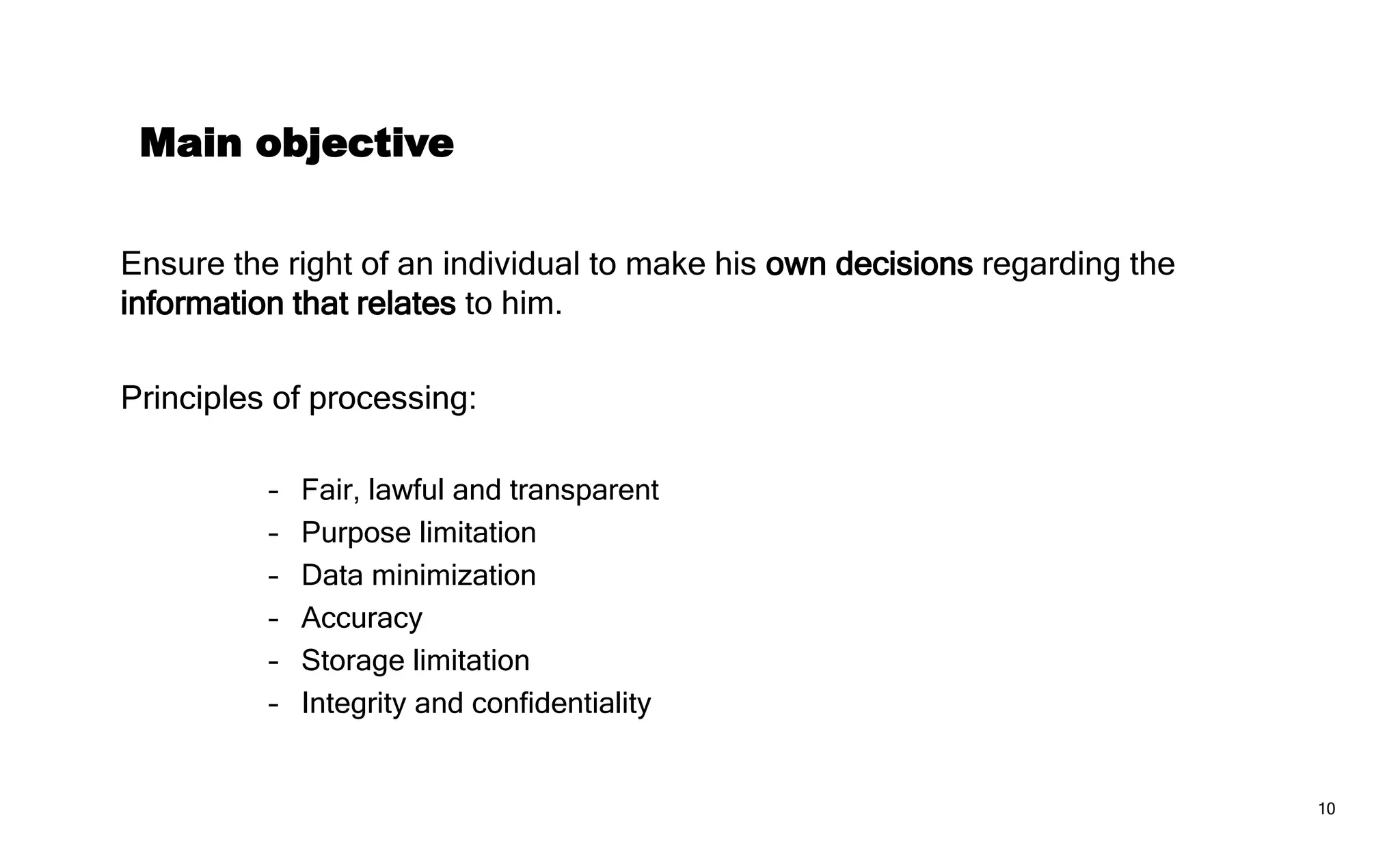 Key Obligations/Changes
GDPR
 