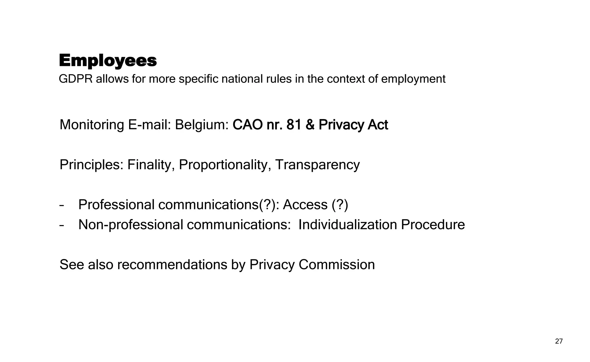 Call to action
Conclusion
 