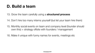 20 things to do to prepare your team for scaling up Slide 15