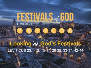 RHBC 320: Looking at God's Festivals
