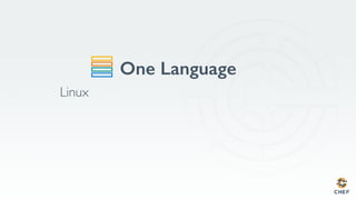 One Language
Linux
 