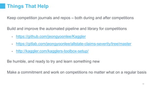 Resources
43
No Free Hunch by Kaggle
Winning Tips on Machine Learning Competitions by Marios Michailidis (KazAnova)
Featur...