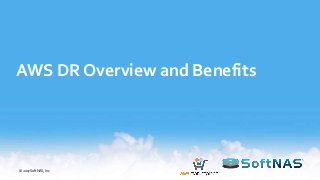 AWS DR Overview and Benefits
© 2017 SoftNAS, Inc.
 