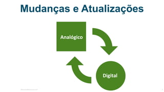 Mudanças e Atualizações
MauricioBitencourt.com 4
Analógico
Digital
 
