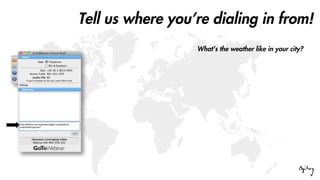 Tell us where you’re dialing in from!
What’s the weather like in your city?
 