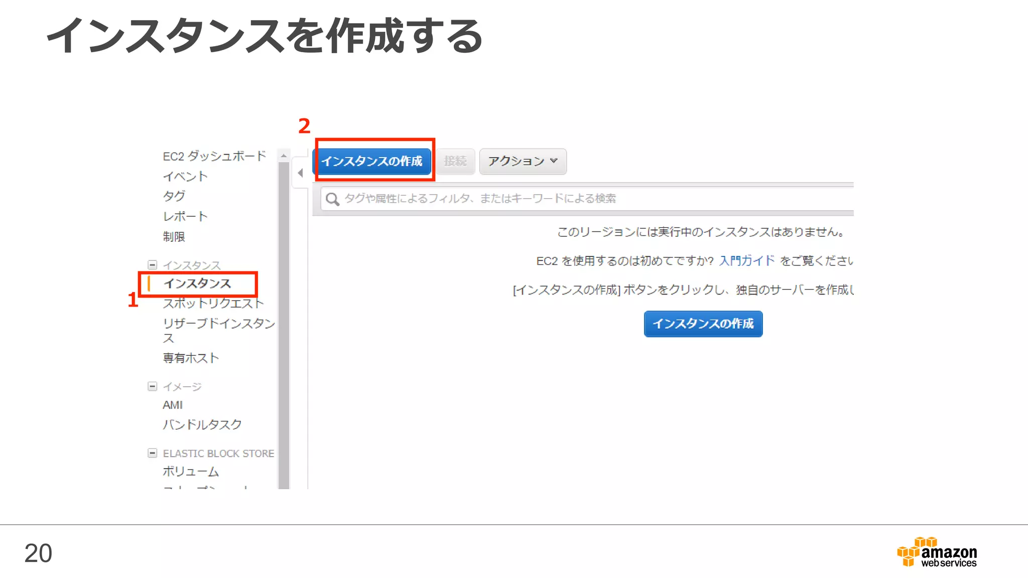 インスタンスを作成する
20
1
2
 
