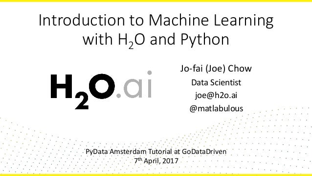 machine learning python tutorials