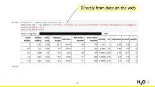 49
Directly from data on the web
 