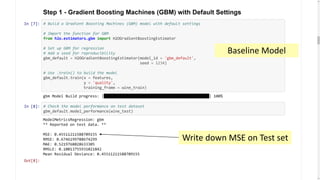 85
Baseline Model
Write down MSE on Test set
 