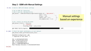 87
Manual settings
based on experience
 