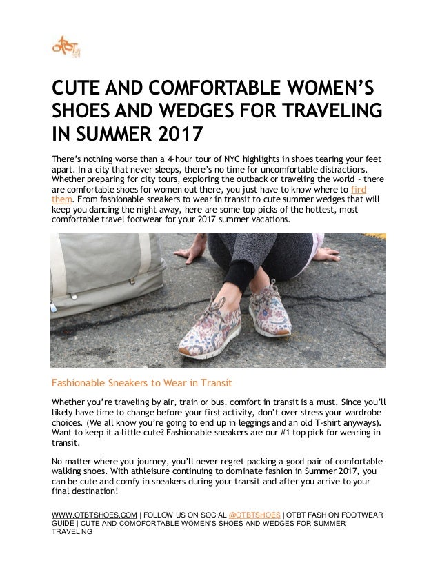 Cute And Comfortable Women S Shoes And Wedges For Traveling In Summer