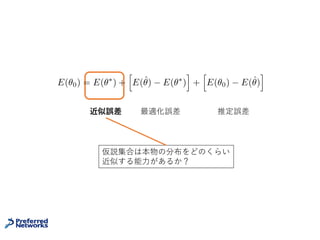 Tomaso Poggioの問題提起
[Poggio+16]
14
Poggio, T., Mhaskar, H., Rosasco, L., Miranda, B., & Liao, Q. (2016). Why and When Can
Deep--but Not Shallow--Networks Avoid the Curse of Dimensionality: a Review. arXiv
preprint arXiv:1611.00740.
https://mcgovern.mit.edu/principal-investigators/tomaso-poggio
 