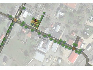 EXISTING
Main Street Standing Near the RR Tracks Looking West
 