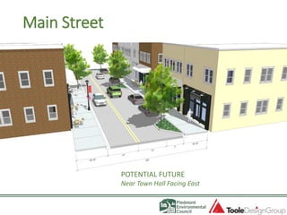 Main Street
• Main Street Concept Slides
POTENTIAL FUTURE
Near Town Hall Facing East
 