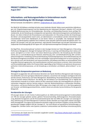 PROJECT CONSULT Newsletter
August 2017
PROJECT CONSULT Newsletter August 4/2017 | ISSN 1349-0809 Seite 20
3. Beim “Parken” legen Sie fest, was genau zu geschehen hat, ob Sie eine E-Mail schreiben oder anrufen,
wo dieAktion ausgeführtwerden kann (Rasen mähen tun Sie normalerweisenur zu Hause), wer
anwesend sein muss (Partner/in,Chef/in) oder welches Werkzeug notwendig ist(Laptop, online).Je
nach dem, was hier der Fall ist,landetder Erinnerer auf einer passenden Liste, die Sie genau an
diesem Ort oder zusammen mit dieser Person konsultieren.
Tipp: beginnen Sie mit den drei Listen: “Büro”, “Zu Hause” und “Besorgungen”.
Es gibt noch weitere “Parkplätze”: Termine landen natürlich imKalender (aber nur Termine, nichts,
was auch an einem anderen Tag passieren kann).Auf einer Warten-Liste notieren Sie, wenn Sie auf
eine Reaktion warten, eine Vielleicht-Listeistder Parkplatzfür Ideen und auf einer Projekte-Liste
halten siealleNah-Zielefest, die Sie imAuge behalten wollen.
4. Bei einer wöchentlichen Durchsichtleeren Sie ihre “Sammelstellen”, überprüfen Sie Ihren Kalender,
Ihr Projekte-Liste (hat jedes auch eine assoziierteAufgabe?), streichen Erledigtes aus den Listen und
stellen sicher,dass auch Neues seinen Weg in das System findet. Tun Sie das nichtwöchentlich…
müssten Sie es täglich tun. Das wäre? Genau, ... nichtproduktiv.
5. Es istMontag 15:30 Uhr, im Kalender steht nichts für jetzt. Sie sitzen in Ihrem Büro. Sie konsultieren
Ihre Liste “Büro”. Was glauben Sie, wie schwer istes jetzt noch, eine Aufgabe zu erledigen wie “ANRUF
Müller wegen Rückmeldung zum Angebot vom 3.Juli,0771 93842__”. Glauben Sie auch,dass es jetzt
noch schwer ist, unter all den Aufgaben, die dort stehen, einige gleichartigehintereinander weg zu
erledigen? (Fokus!) Oder überhaupt eine Aufgabe zu finden, die jetzt sinnvoll erledigtwerden kann?
Denn machen wollten sieja ohnehin alledavon… denn die Hauptarbeitistschon erledigt: Sie haben
schon beschlossen,was als Nächstes passiert,was genau es istund wo es passiert.
Im Team
Ja - und Projektmanagement? Dazu hat David Allen in seinem Buch ein eigenes Kapitel. GANTT-Charts oder
SCRUM-Prozesse ersetzt das noch nicht,aber es gibtspannende Impulse.Faszinierend allerdings ist,mitanderen
GTD-Umsetzern in einem Team zu arbeiten, denn es bildetsich einerseits eineganz eigene Spracheheraus (“Ich
hab das auf WARTEN.”) und andererseits weiß jeder, was bei dem anderen “unter der Motorhaube” passiertund
dass keine Aufgabe verloren geht.
Werkzeuge
In Unternehmen istmeist Outlook im Einsatz.Mit Outlook lässtsich ganzprima ein GTD-System aufsetzen und
pflegen, sowohl beim Mail-Management als auch bei den Aufgaben. Notes, Google-Tools oder andere
Umgebungen lassen sich anpassen. Ob man mit externen Cloud-Werkzeugen wie To-do-ist, Omnifocus oder
anderen arbeiten darf,bestimmt der firmeninterne Datenschützer. auch GTD auf Papier istmöglich und effizient.
Wenn man kann und darf sollteman jedenfalls miteinem Werkzeug arbeiten, mit dem man gerne arbeitet, das
ist ein wichtiger Erfolgsfaktor.
Und natürlich kann und sollte man auch auf professionelle Werkzeuge wie Workflow-, BPM- und
Wissensmanagement-Systeme setzten. Man darf nur nicht dem Irrglauben verfallen, dass sich die
organisatorischen und prozessualen Probleme durch Technikeinsatz in Luft auflösen.
 