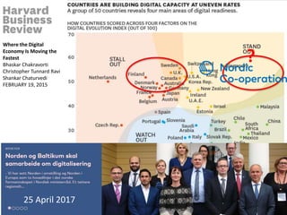 Where the Digital
Economy Is Moving the
Fastest
Bhaskar Chakravorti
Christopher Tunnard Ravi
Shankar Chaturvedi
FEBRUARY 19, 2015
25 April 2017
?
 