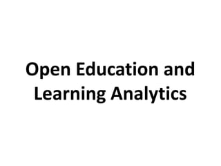 Meso: Organisation and Design
Micro: Learner and Course
Macro: Policies and Curricula
Learning Analytics (LA)
Strategic & ...