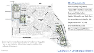 Subphase 1A Street Improvements
LAKEMERCEDBLVD
BROTHERHOOD WAY
VIDAL DR
ACEVEDO AVE
HIGUERA AVE Juan Bautista
Circle
ARBALLODR
PINTO AVE
Leasing
SFSU Street Improvements
Enhanced Quality of Life
“Better Streets Plan” Elements
Promote Public Safety
Wider Sidewalks and Bulb Outs
Increased Accessibility for All
Improved Transit Access
Bicycle Infrastructure
New and Upgraded Utilities
Street Improvements: Reconstruction of portions of the public
right-of-way including sidewalk, curb, gutter, parking strip,
parkway, driveway, etc.
310 Arballo
350 Arballo
405 Serrano
810 Gonzalez
355
Serrano
750
Gonzalez
125 Cambon
150 Font
100 Font
50 Chumasero
55 Chumasero
 