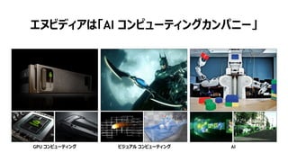 6
エヌビディアは「AI コンピューティングカンパニー」
GPU コンピューティング ビジュアル コンピューティング AI
 