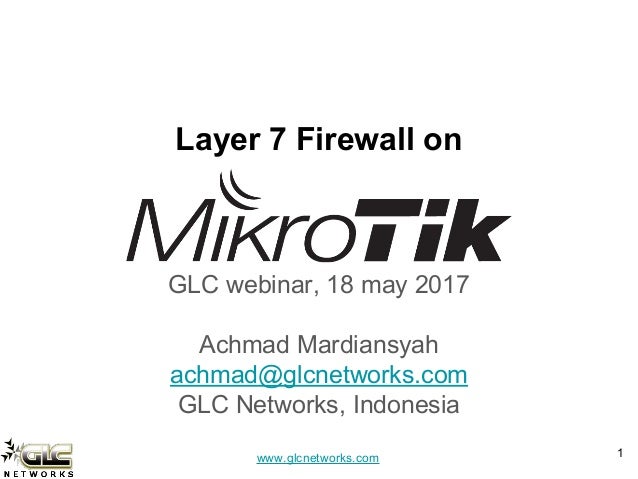 layer7 firewall on mikrotik layer 7