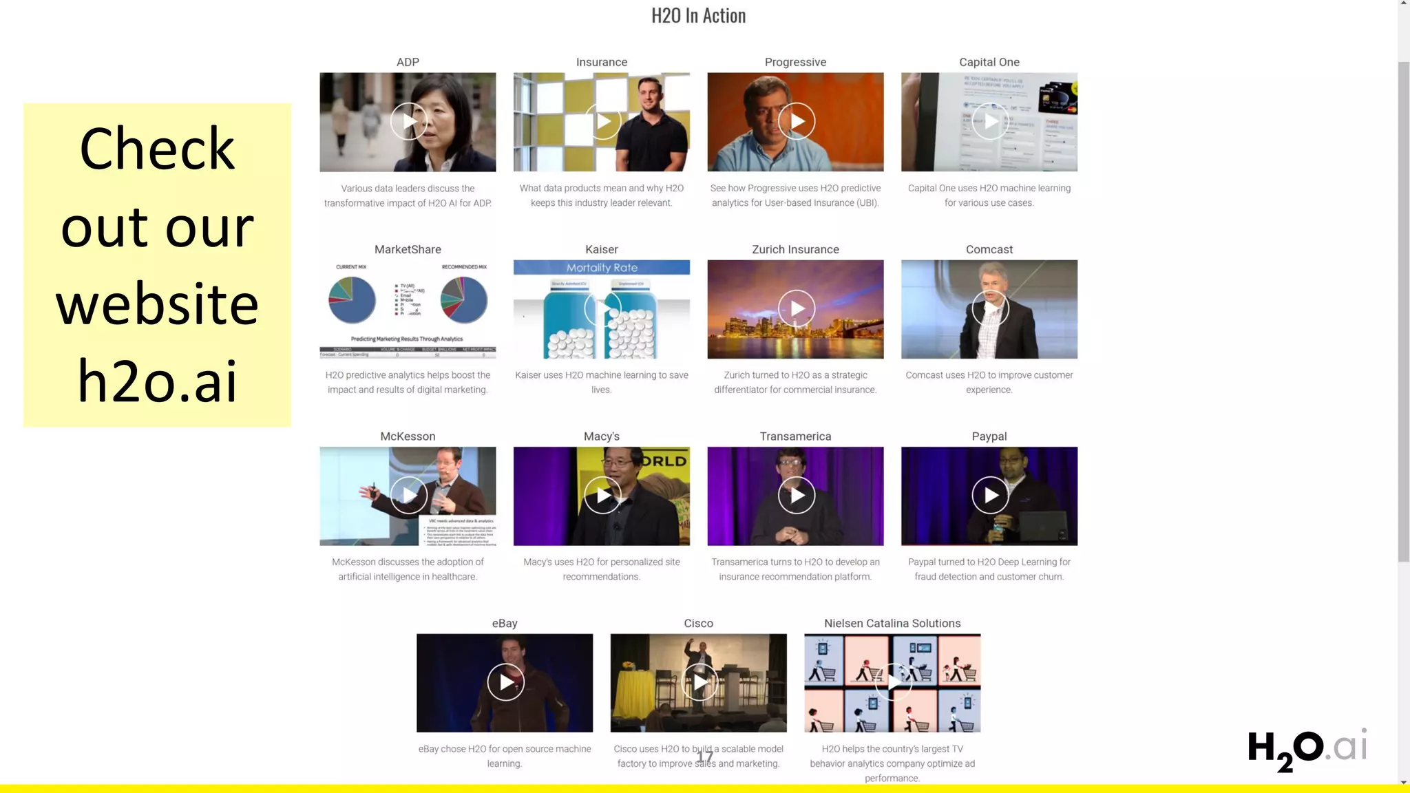 17
Check
out our
website
h2o.ai
 