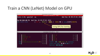 Train a CNN (LeNet) Model on GPU
62
Using GPU for training
 