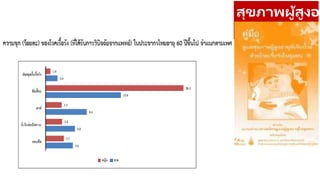 สุขภาพผู้สูงอา
 