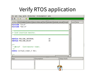 Verify RTOS applicationVerify RTOS applicationVerify RTOS applicationVerify RTOS applicationVerify RTOS application
 
