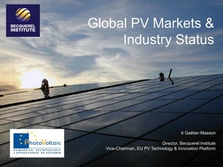 PV Manufacturing in Europe - European Technology and Innovation Platform  Photovoltaics