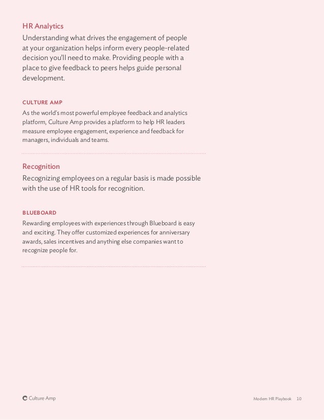 Modern Hr Playbook Via Culture Amp Modern Hr Playbook Via Culture Amp