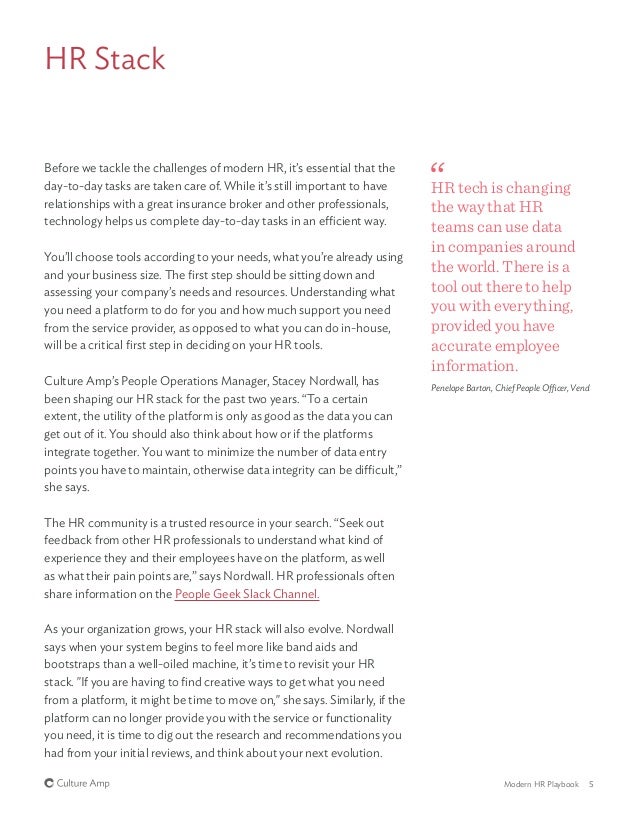 Modern Hr Playbook Via Culture Amp Modern Hr Playbook Via Culture Amp