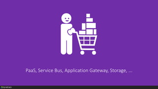 PaaS, Service Bus, Application Gateway, Storage, ...
 
