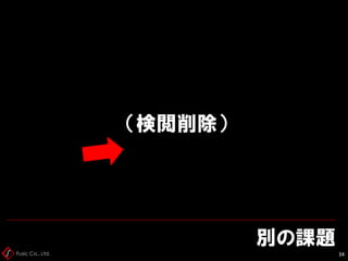 Fusic Co., Ltd.
別の課題
34
（検閲削除）
 
