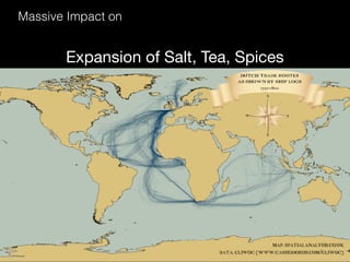 Massive Impact on
Expansion of Salt, Tea, Spices
 