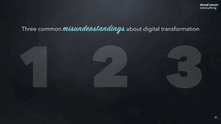 31 2
10
Three common misunderstandings about digital transformation
 