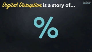 Digital Disruption is a story of…
14
%
 