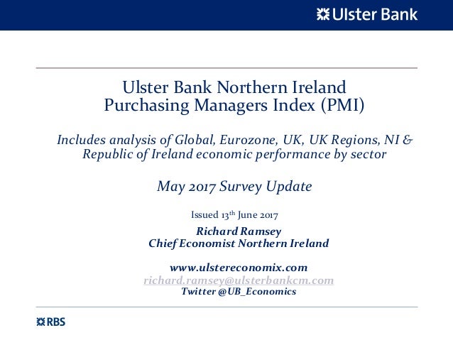 Ulster Bank Ni Pmi Slide Pack May 2017