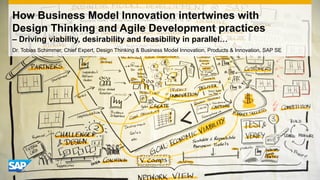 Dr. Tobias Schimmer, Chief Expert, Design Thinking & Business Model Innovation, Products & Innovation, SAP SE
How Business Model Innovation intertwines with
Design Thinking and Agile Development practices
– Driving viability, desirability and feasibility in parallel…
 
