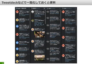 63
Twitterには勉強会の更新情報を扱っている
Botがある、これをフォローしておく。
 