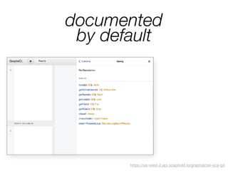documented
by default
https://us-west-2.api.scaphold.io/graphql/zei-sca-git
 