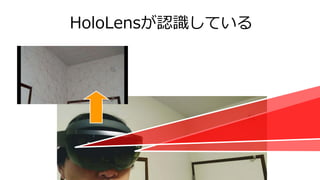 HoloLensが認識している
 