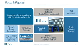 2
Facts & Figures
Independent Technology House
with Cross-Industry Expertise
Headquarter
Ratingen
(North Rhine – Westphalia)
260
employed
Founded
1994
Branches
Dortmund, Cologne,
Frankfurt am Main
Top Company
for Trainees &
Students
Privately-
Owned
Corporation
Oracle
Platinum
Partner
28 Mio. Euro
Revenue
Getting Your Grips on Excel Chaos
 