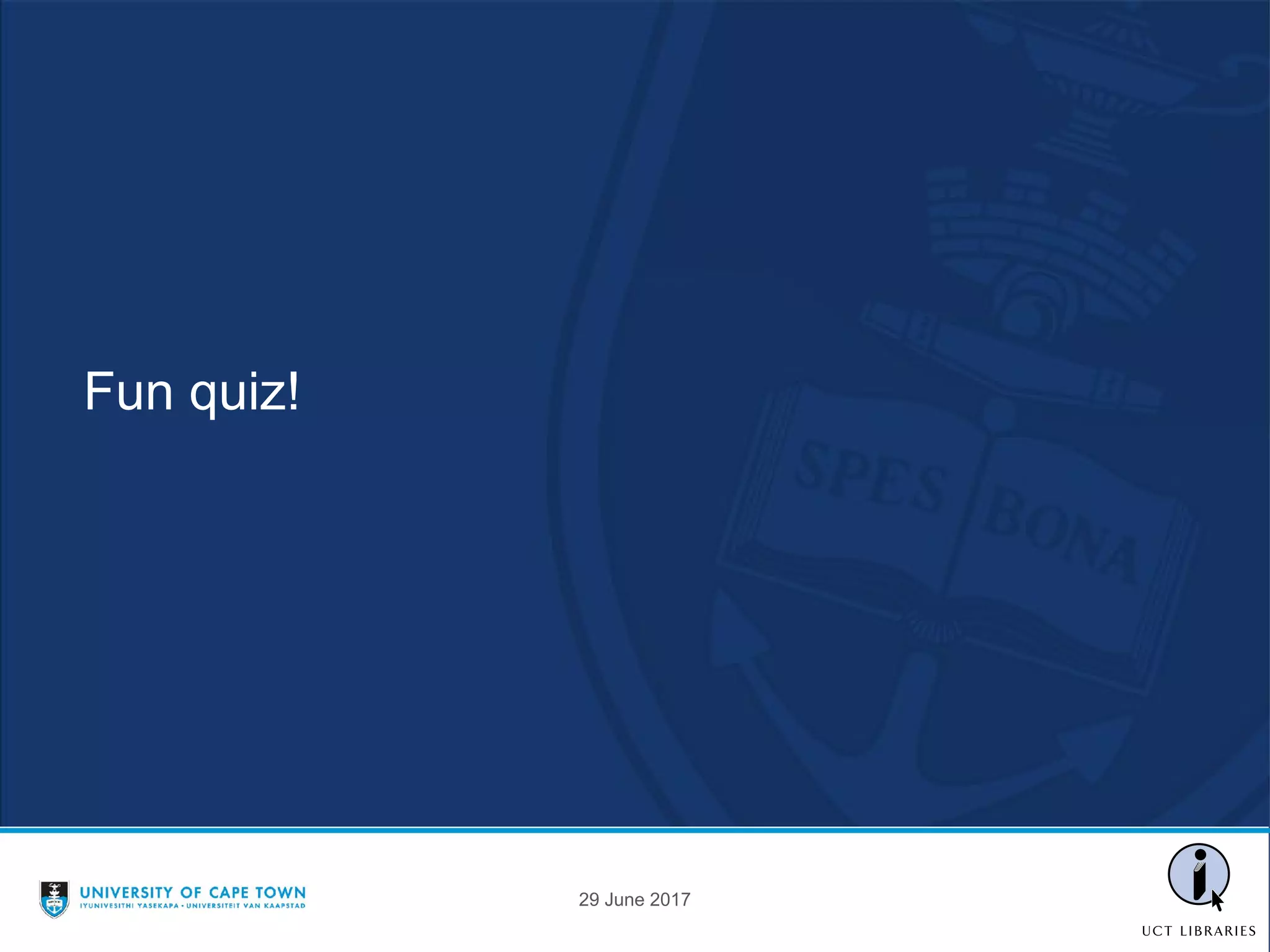 Fun quiz!
29 June 2017
 