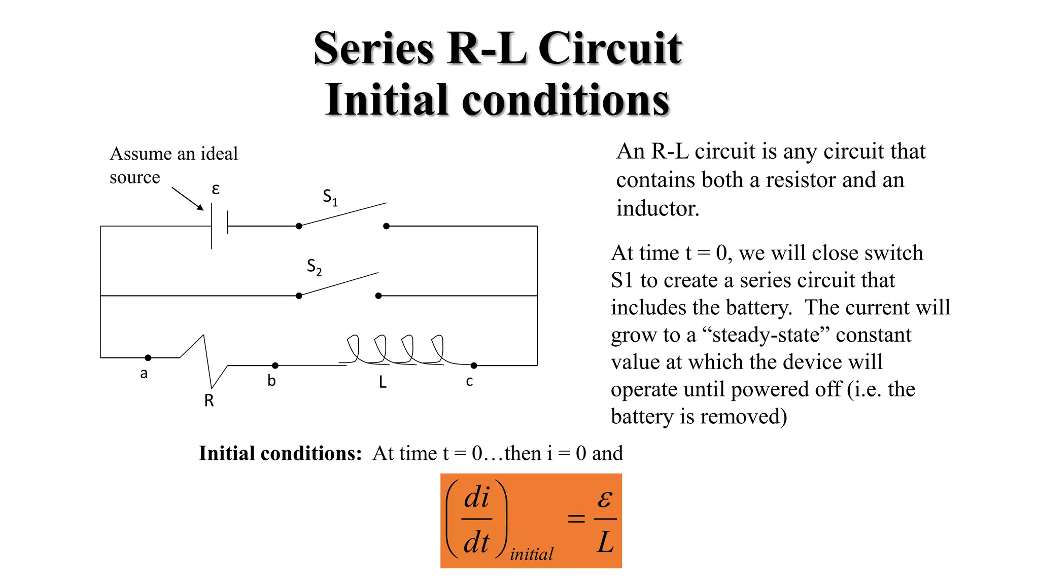 Series R-L Circuits | PPTX