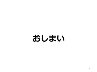 おしまい
67
 