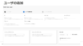 ユーザの追加
48
 