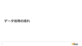 データ活用の流れ
4
 